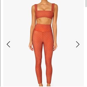 WeWoreWhat Orange Polka Dot Matching Set - Small